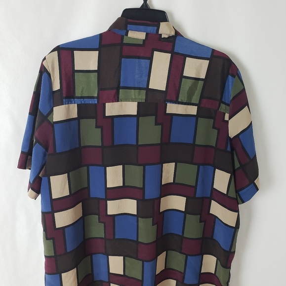 Women's Color Block Fashion Blouse Plus #77 - Picture 6 of 7